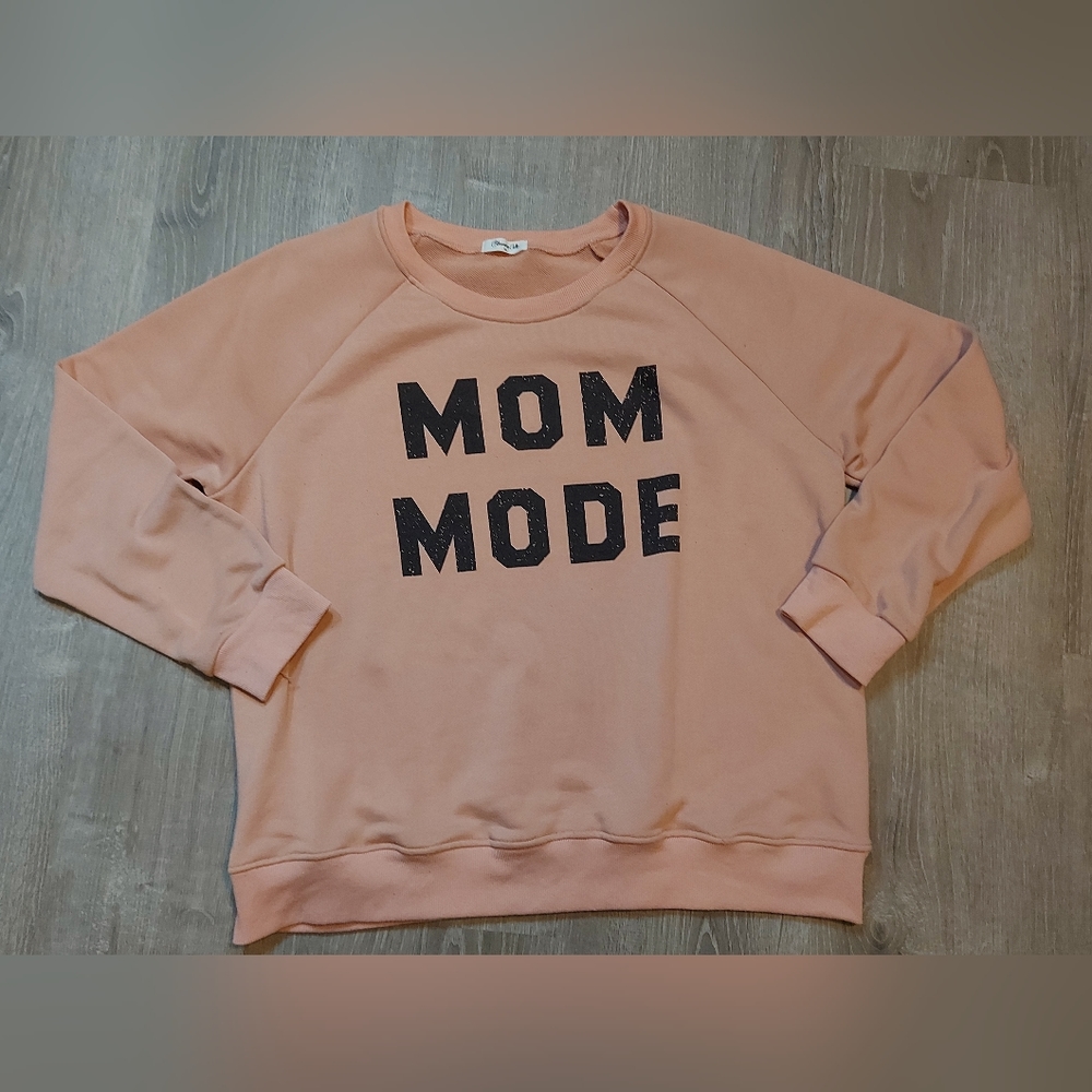 Mom mode crew neck
